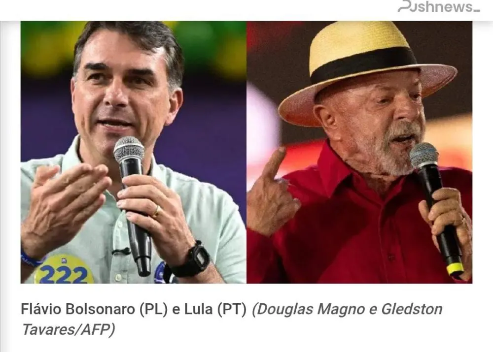  GERP APONTA FLÁVIO BOLSONARO À FRENTE DE LULA