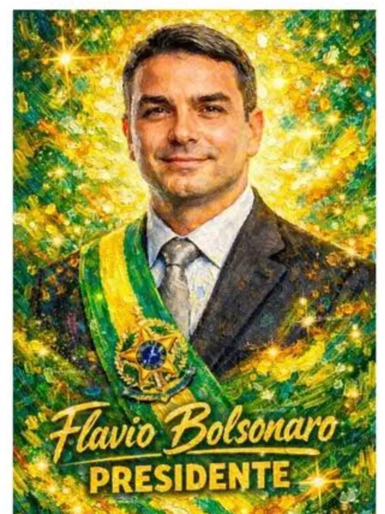 FLÁVIO BOLSONARO CHEGA A 77% DE CHANCE DE VITÓRIA NO POLYMARKET